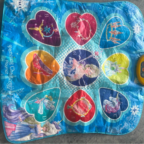 Princess Mat Disney | Toys | Disney Princess Dancing Challenge Playmat Blue And Pink ...